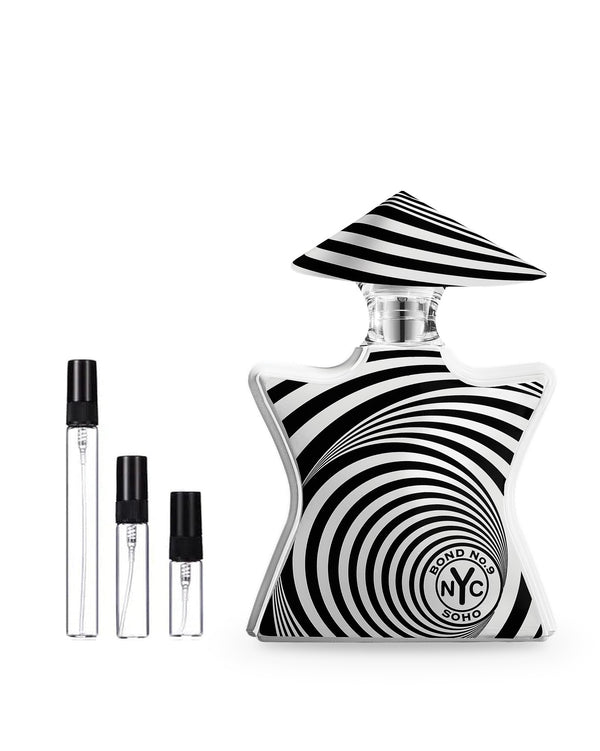 Bond No. 9 Soho sample – decant in glazen sprayflesje (2, 5 of 10 ml)
