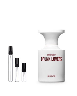 BORNTOSTANDOUT Drunk Lovers sample – decant in glazen sprayflesje (2, 5 of 10 ml)