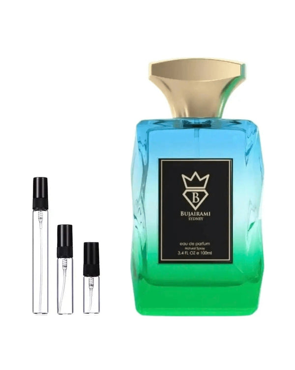 Bujairami Chroma sample – decant in glazen sprayflesje (2, 5 of 10 ml)