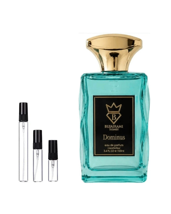Bujairami Dominus sample – decant in glazen sprayflesje (2, 5 of 10 ml)