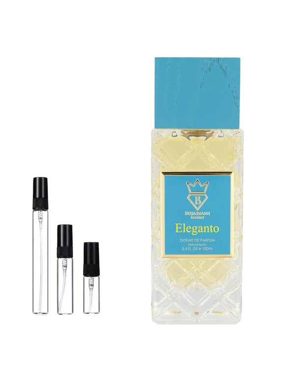 Bujairami Eleganto sample – decant in glazen sprayflesje (2, 5 of 10 ml)