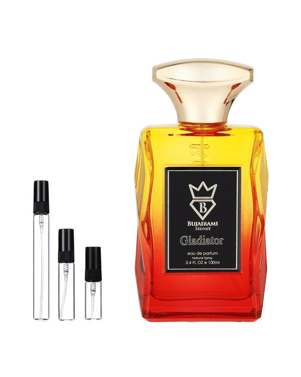 Bujairami Gladiator sample – decant in glazen sprayflesje (2, 5 of 10 ml)