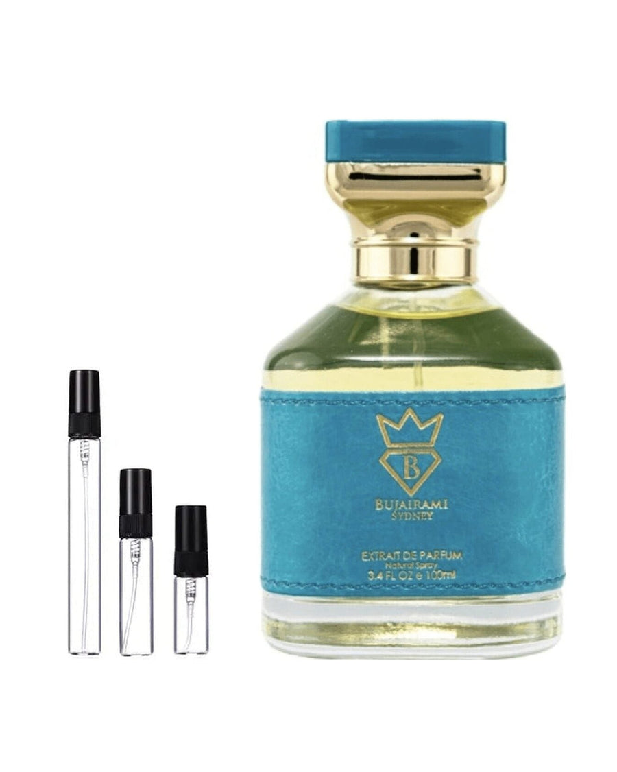 Bujairami Houdini sample – decant in glazen sprayflesje (2, 5 of 10 ml)