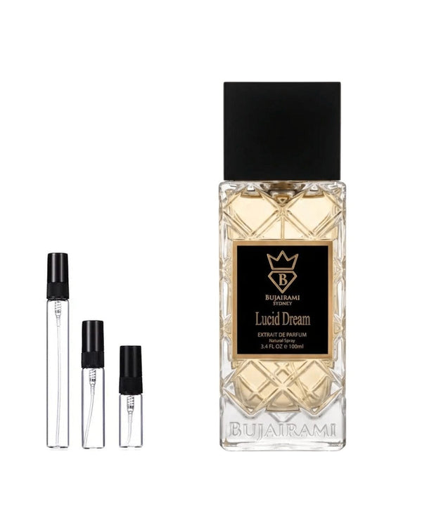 Bujairami Lucid Dream sample – decant in glazen sprayflesje (2, 5 of 10 ml)