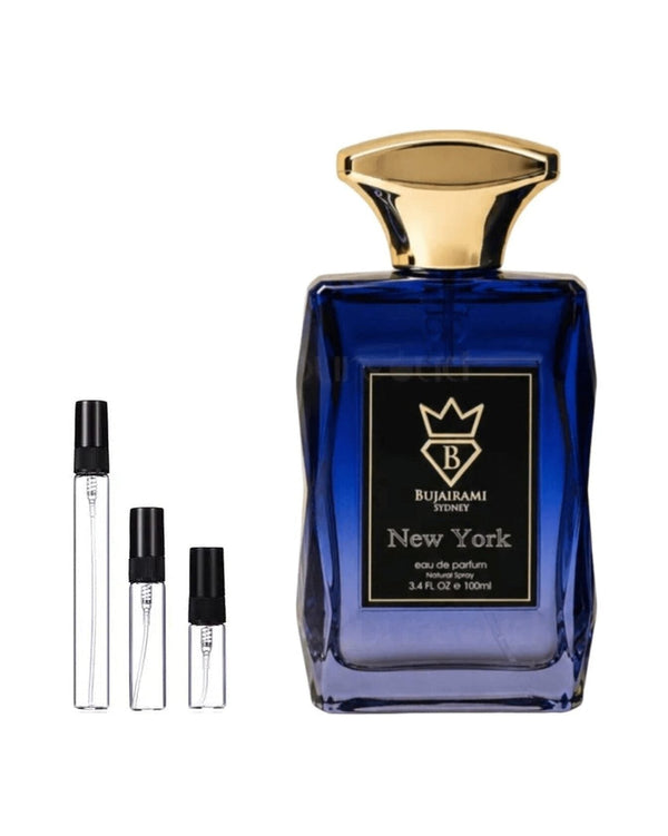 Bujairami New York sample – decant in glazen sprayflesje (2, 5 of 10 ml)