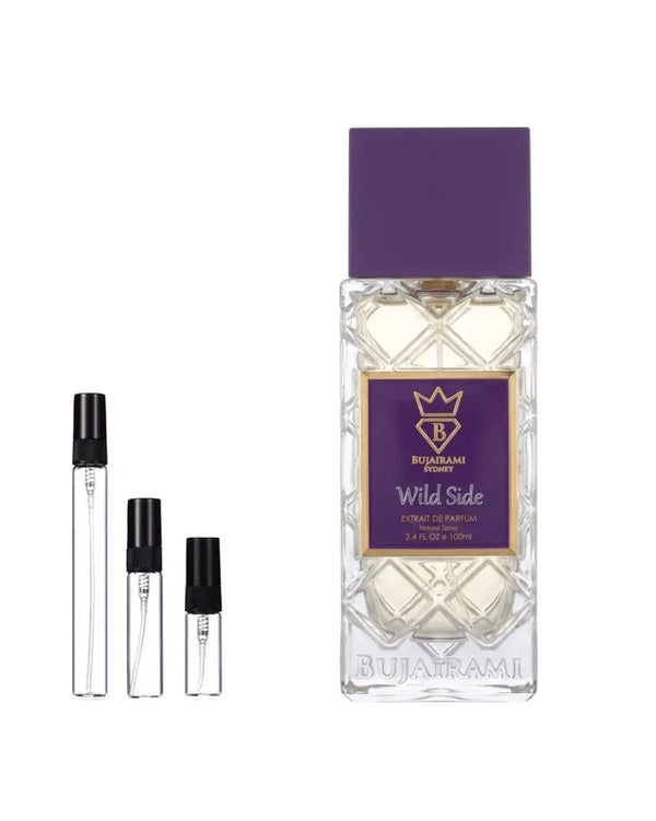 Bujairami Wild Side Extrait sample – decant in glazen sprayflesje (2, 5 of 10 ml)