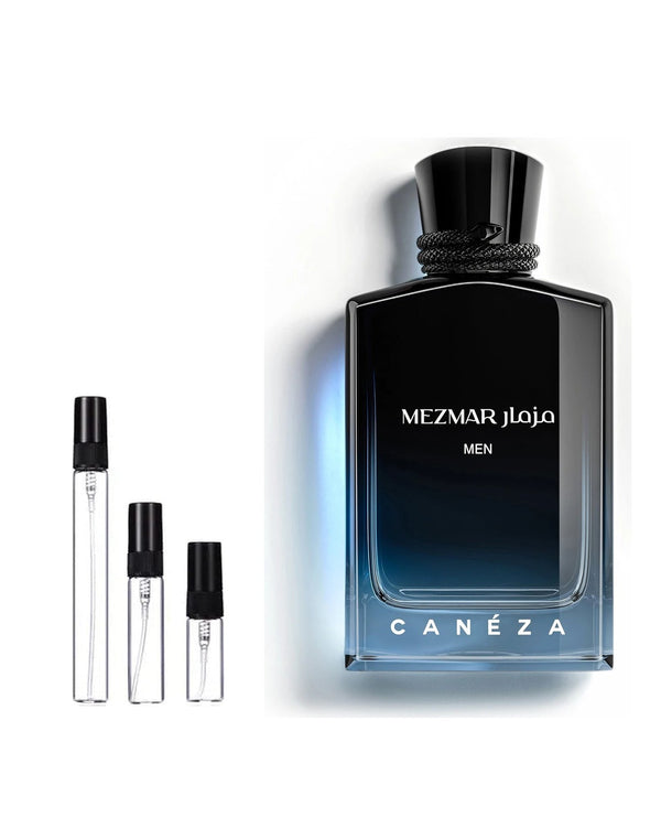 Caneza Mezmar Men sample – decant in glazen sprayflesje (2, 5 of 10 ml)