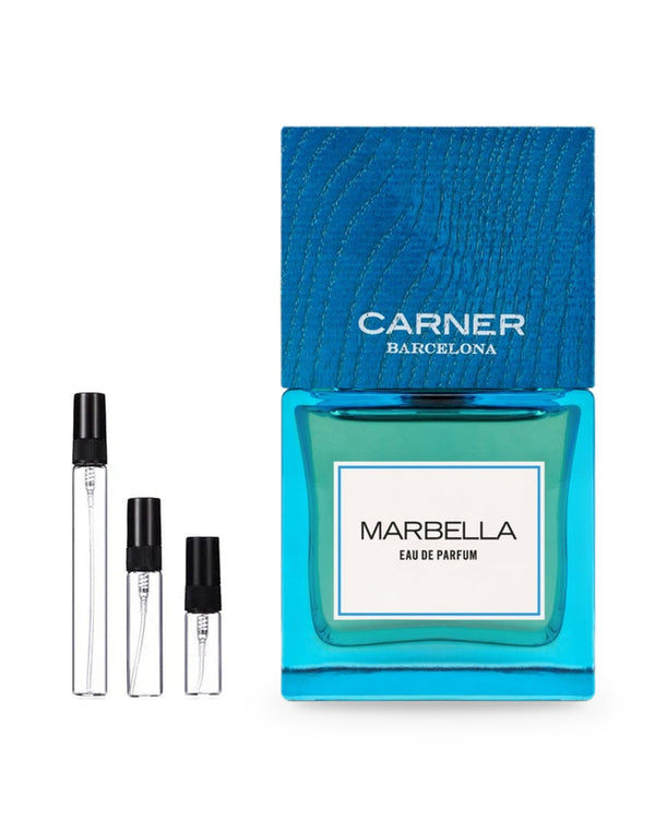 Carner Barcelona Marbella sample – decant in glazen sprayflesje (2, 5 of 10 ml)