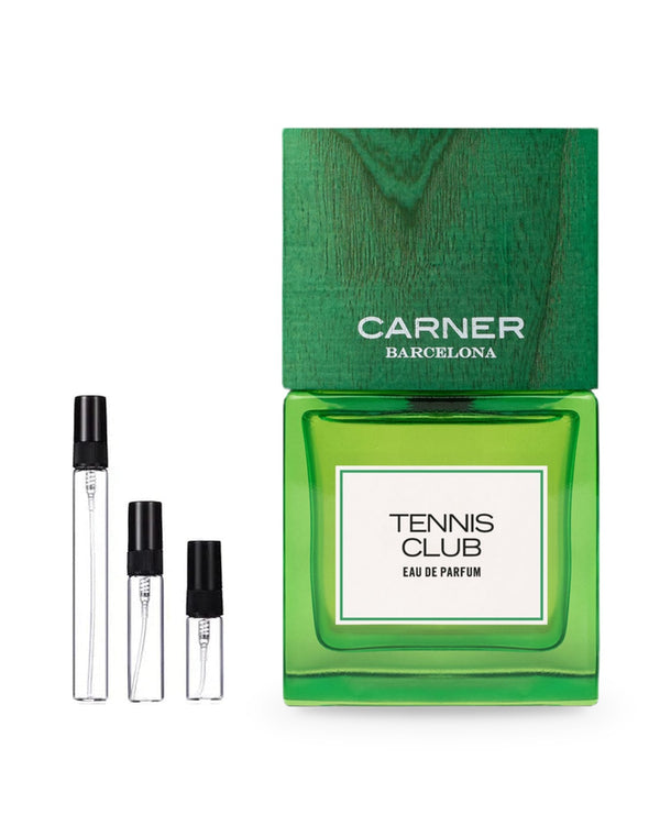 Carner Barcelona Tennis Club sample – decant in glazen sprayflesje (2, 5 of 10 ml)