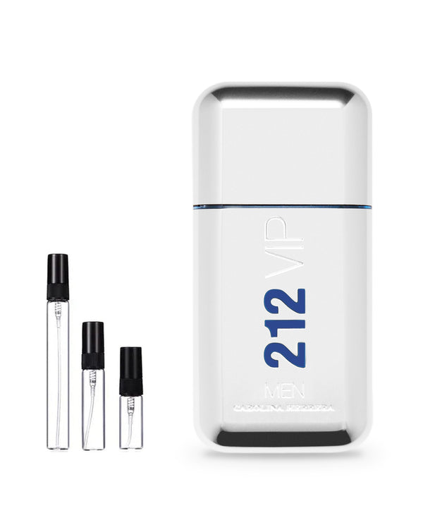 Carolina Herrera 212 VIP Men sample – decant in glazen sprayflesje (2, 5 of 10 ml)