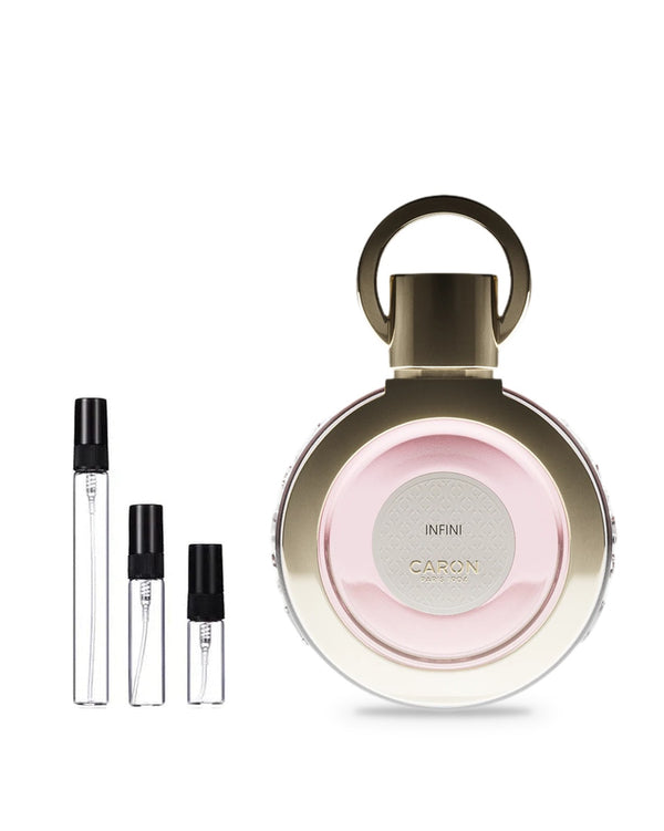 Caron Infini sample – decant in glazen sprayflesje (2, 5 of 10 ml)