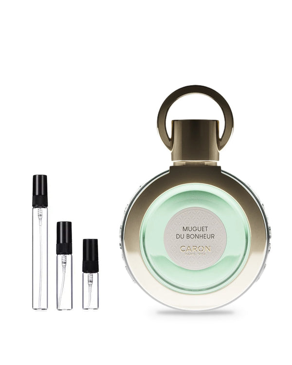 Caron Muguet du Bonheur sample – decant in glazen sprayflesje (2, 5 of 10 ml)