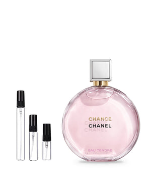 Chanel Chance Eau Tendre sample – decant in glazen sprayflesje (2, 5 of 10 ml)