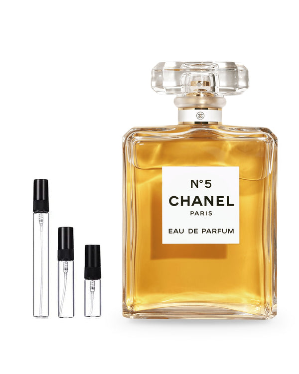 Chanel N°5 sample – decant in glazen sprayflesje (2, 5 of 10 ml)