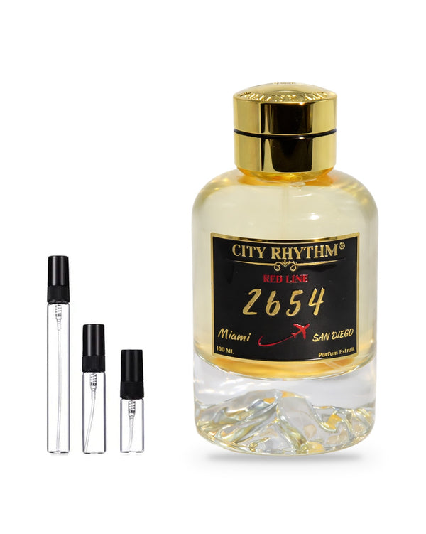 City Rhythm 2654 sample – decant in glazen sprayflesje (2, 5 of 10 ml)
