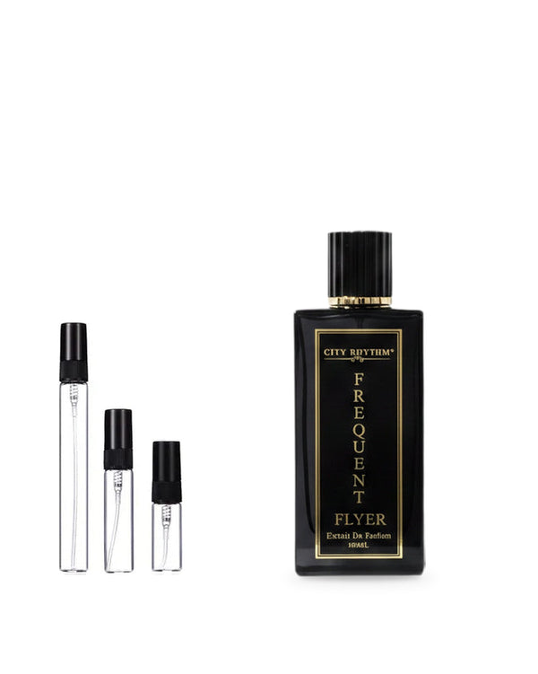 City Rhythm Frequent Flyer sample – decant in glazen sprayflesje (2, 5 of 10 ml)