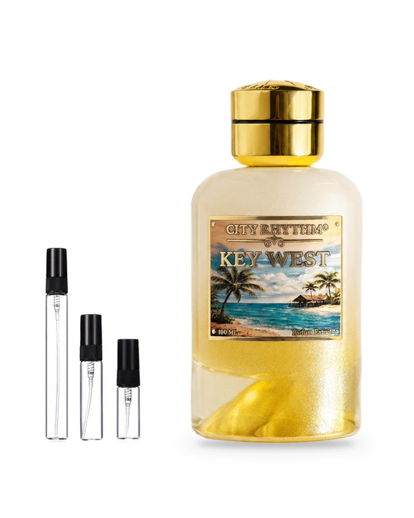 City Rhythm Key West sample – decant in glazen sprayflesje (2, 5 of 10 ml)