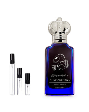 Clive Christian Jump Up And Kiss Me Hedonistic sample – decant in glazen sprayflesje (2, 5 of 10 ml)