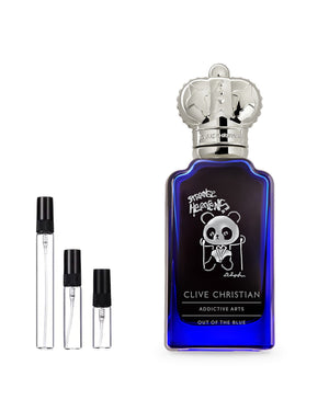 Clive Christian Strange Heavens Out Of The Blue sample – decant in glazen sprayflesje (2, 5 of 10 ml)