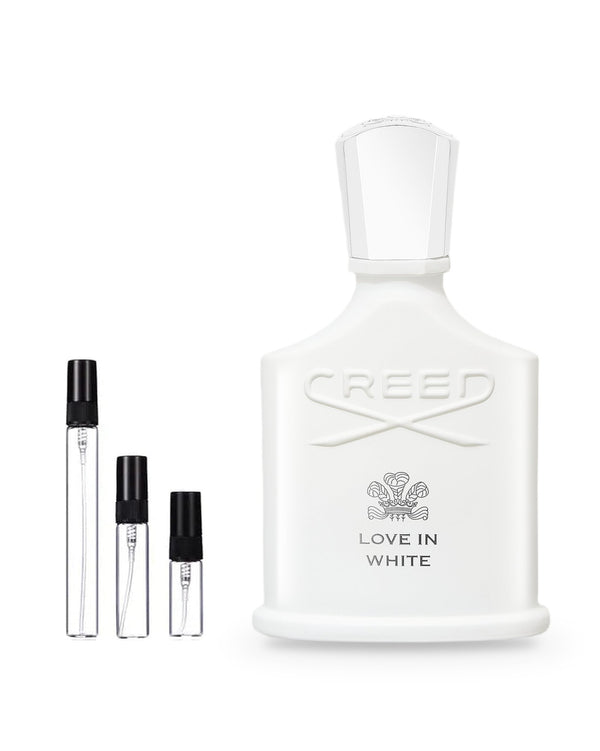 Creed Love in White sample – decant in glazen sprayflesje (2, 5 of 10 ml)