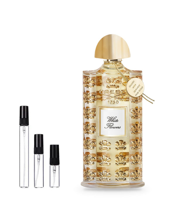 Creed White Flowers sample – decant in glazen sprayflesje (2, 5 of 10 ml)