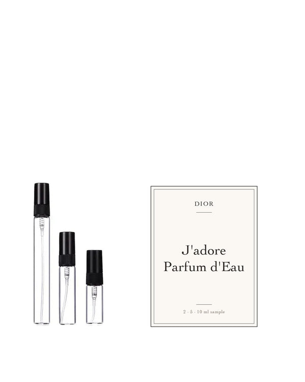 Dior J'adore Parfum d'Eau sample – decant in glazen sprayflesje (2, 5 of 10 ml)