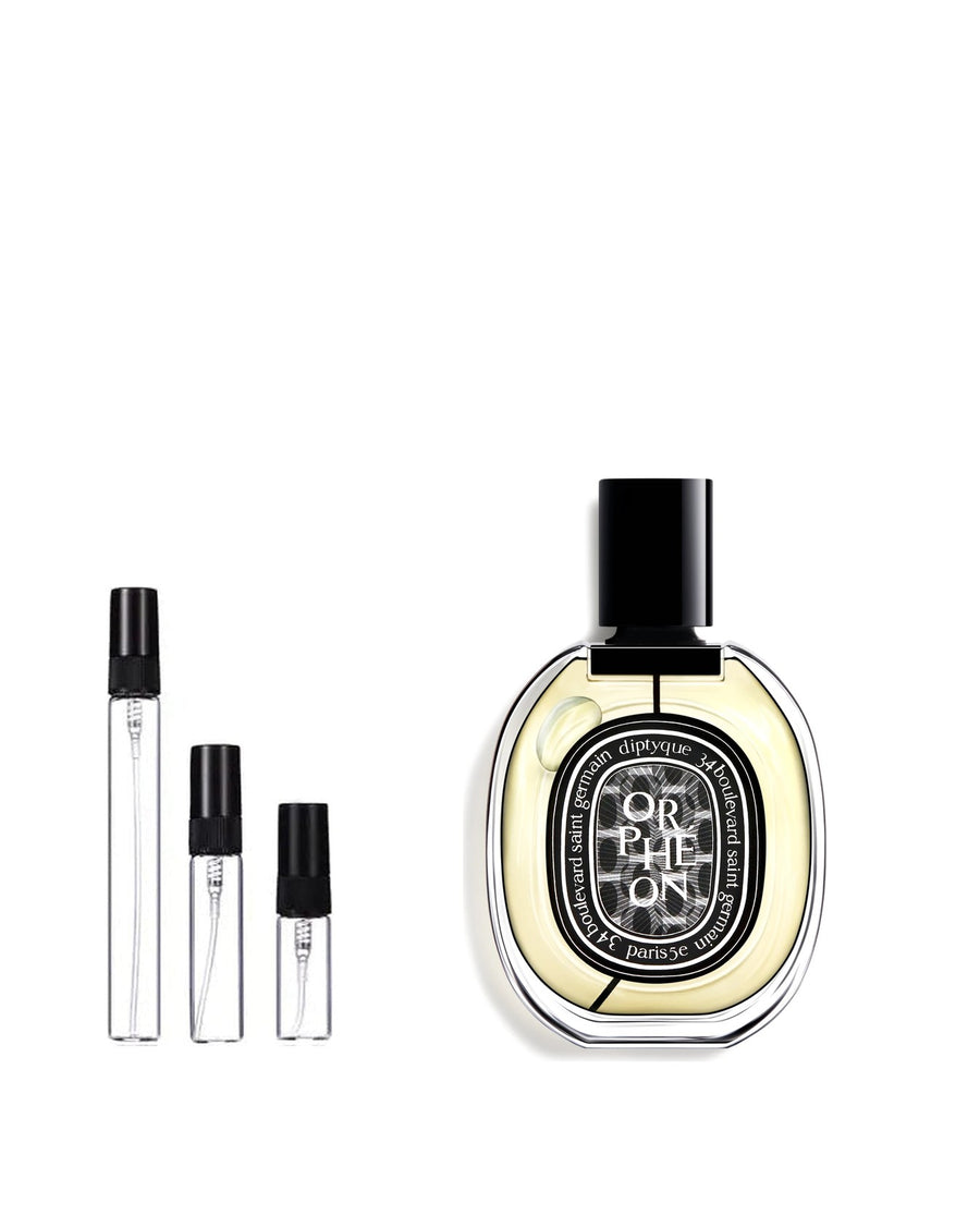 Diptyque Orphéon sample – decant in glazen sprayflesje (2, 5 of 10 ml)