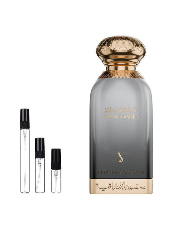 Dkhoon Emirates Amber sample – decant in glazen sprayflesje (2, 5 of 10 ml)