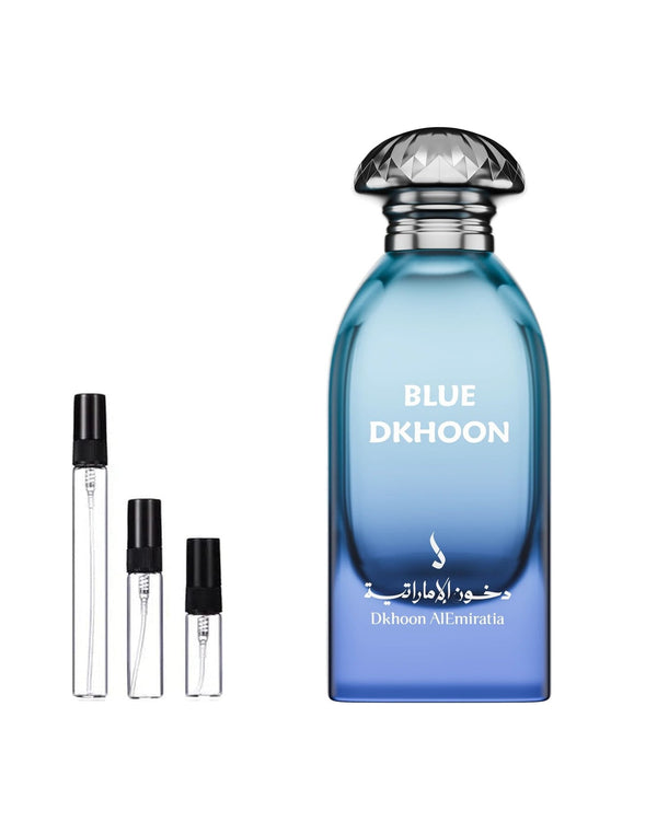 Dkhoon Emirates Blue Dkhoon sample – decant in glazen sprayflesje (2, 5 of 10 ml)