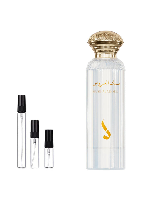Dkhoon Emirates Bridal Musk sample – decant in glazen sprayflesje (2, 5 of 10 ml)
