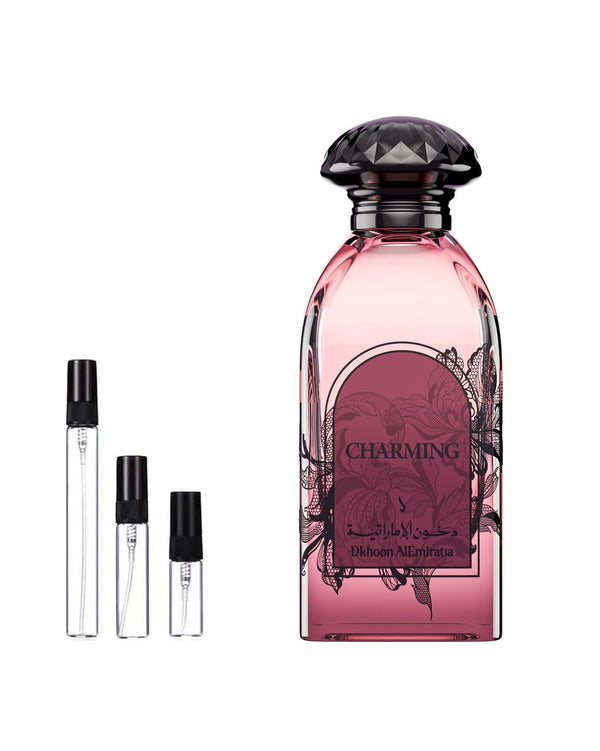 Dkhoon Emirates Charming sample – decant in glazen sprayflesje (2, 5 of 10 ml)