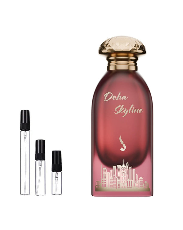 Dkhoon Emirates Doha Skyline sample – decant in glazen sprayflesje (2, 5 of 10 ml)