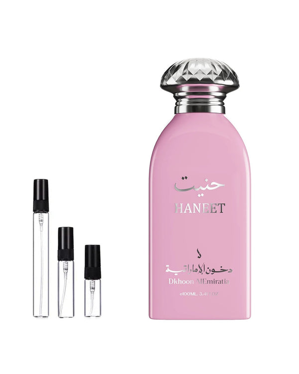Dkhoon Emirates Haneet sample – decant in glazen sprayflesje (2, 5 of 10 ml)