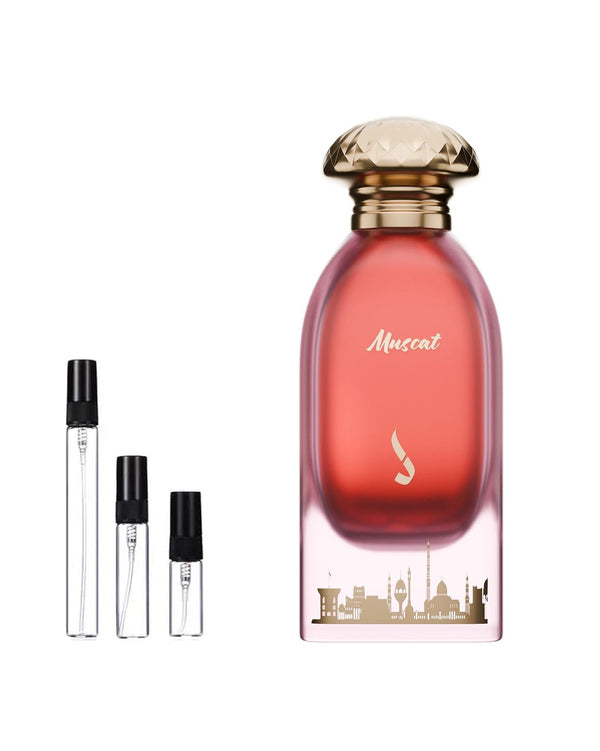 Dkhoon Emirates Muscat sample – decant in glazen sprayflesje (2, 5 of 10 ml)