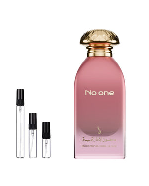 Dkhoon Emirates No One sample – decant in glazen sprayflesje (2, 5 of 10 ml)