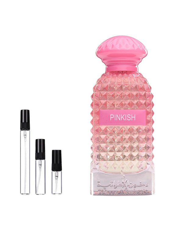 Dkhoon Emirates Pinkish sample – decant in glazen sprayflesje (2, 5 of 10 ml)