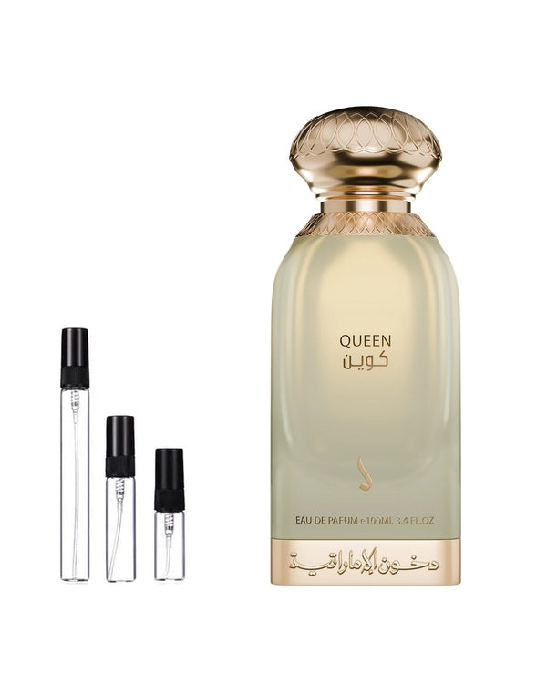 Dkhoon Emirates Queen sample – decant in glazen sprayflesje (2, 5 of 10 ml)