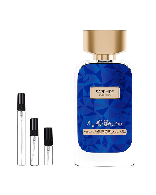 Dkhoon Emirates Sapphire sample – decant in glazen sprayflesje (2, 5 of 10 ml)