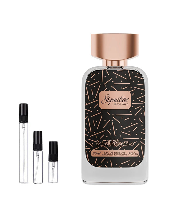 Dkhoon Emirates Signature Rose Gold sample – decant in glazen sprayflesje (2, 5 of 10 ml)