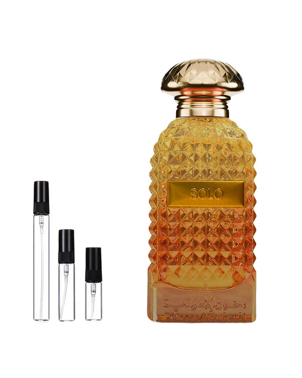 Dkhoon Emirates Solo sample – decant in glazen sprayflesje (2, 5 of 10 ml)