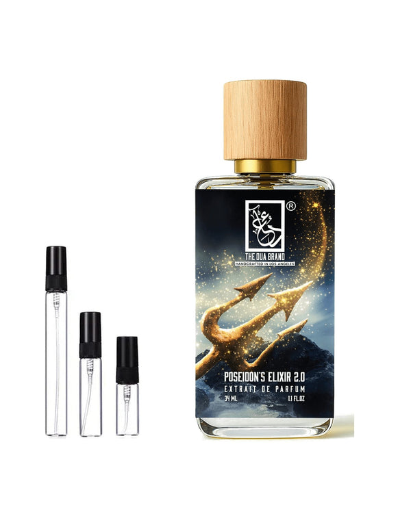 Dua Fragrances Dua Poseidon's Elixir 2.0 Extrait sample – decant in glazen sprayflesje (2, 5 of 10 ml)