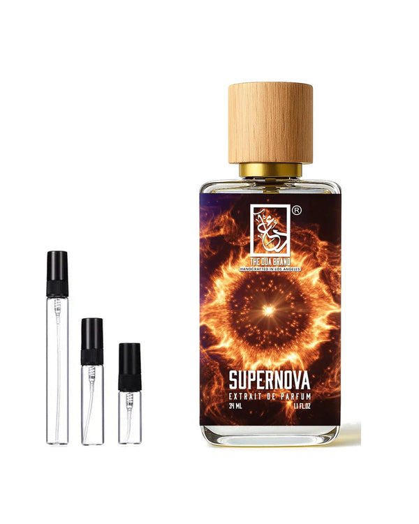 Dua Fragrances Dua Supernova Extrait sample – decant in glazen sprayflesje (2, 5 of 10 ml)