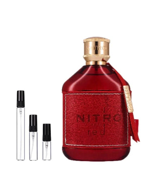 Dumont Nitro Red sample – decant in glazen sprayflesje (2, 5 of 10 ml)