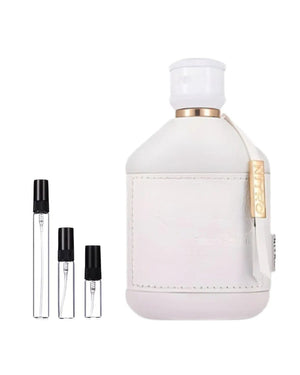 Dumont Nitro White sample – decant in glazen sprayflesje (2, 5 of 10 ml)