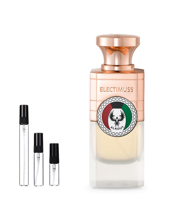 Electimuss Alkout sample – decant in glazen sprayflesje (2, 5 of 10 ml)