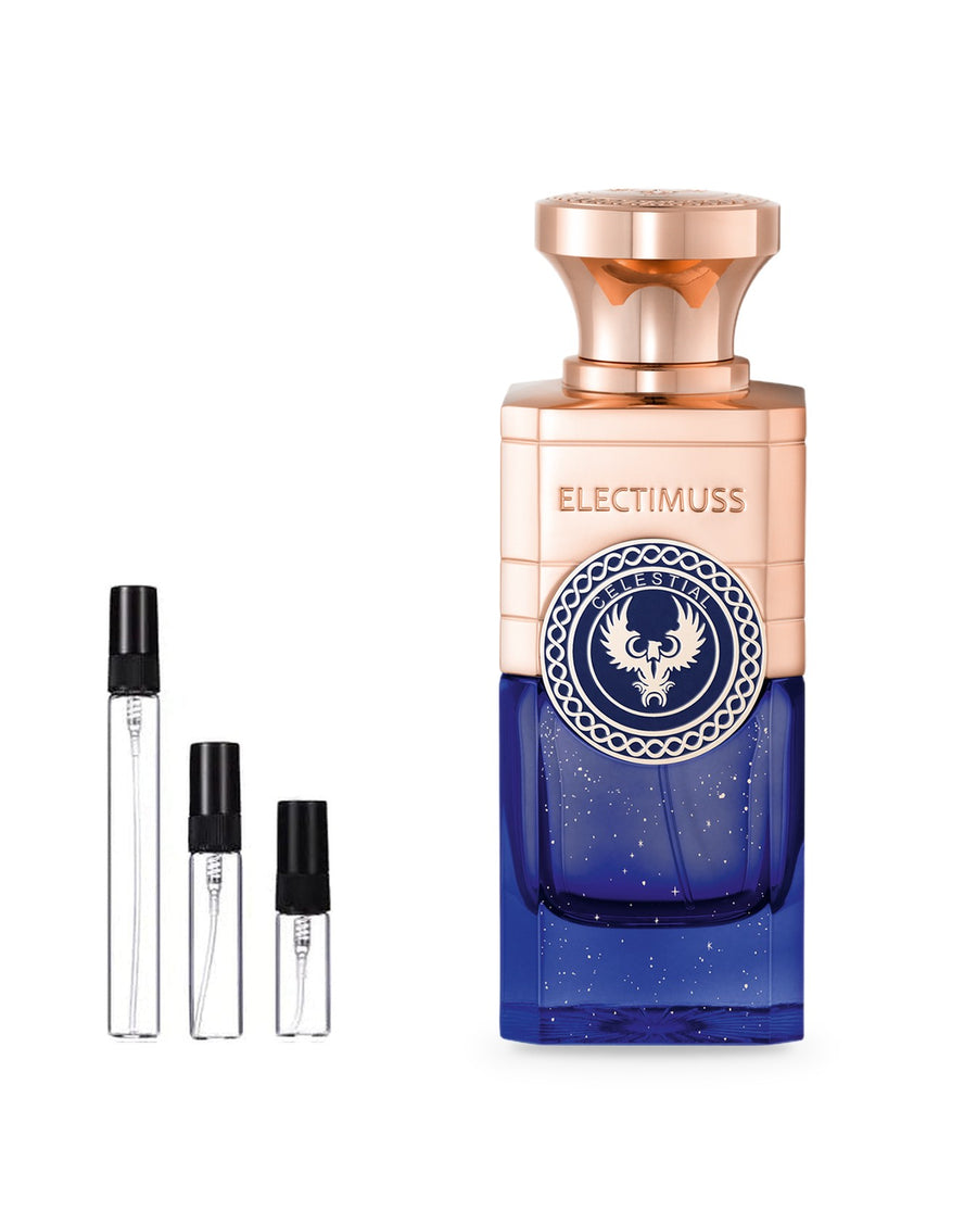Electimuss Celestial sample – decant in glazen sprayflesje (2, 5 of 10 ml)