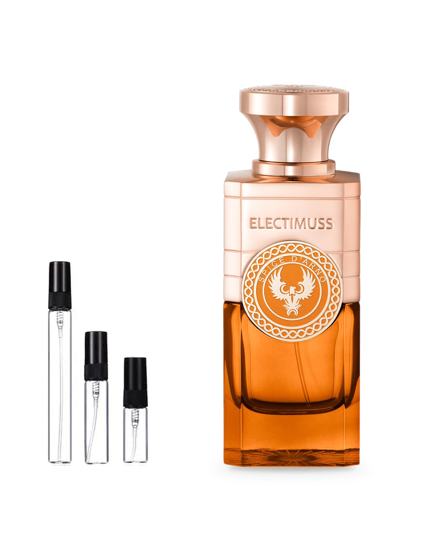 Electimuss Spice D'Arno sample – decant in glazen sprayflesje (2, 5 of 10 ml)