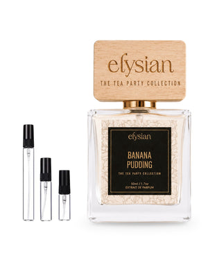 Elysian Banana Pudding sample – decant in glazen sprayflesje (2, 5 of 10 ml)