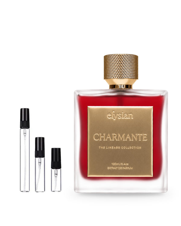 Elysian Charmante sample – decant in glazen sprayflesje (2, 5 of 10 ml)