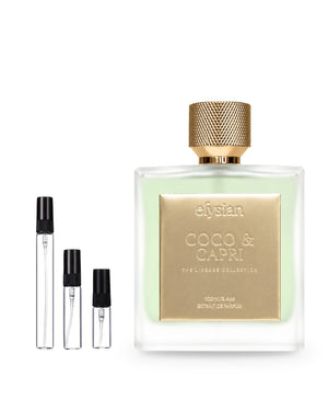 Elysian Coco & Capri sample – decant in glazen sprayflesje (2, 5 of 10 ml)